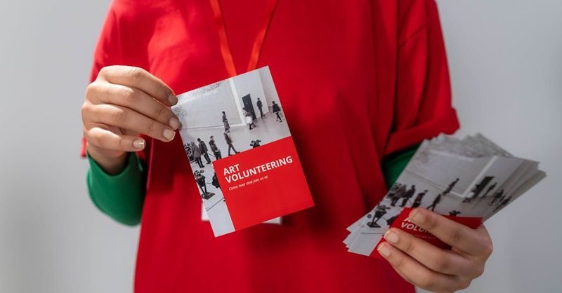 Flyers in hand · stock product example