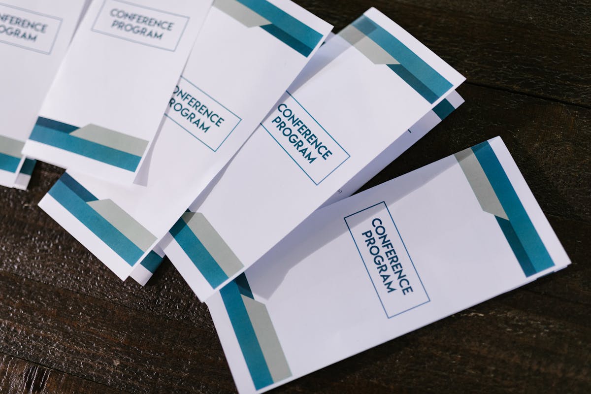 Conference program · saddle-stitched. Booklet and Program Printing
