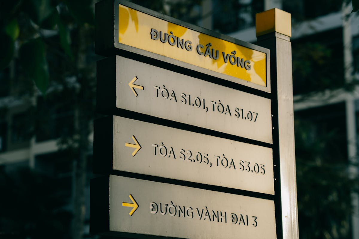 Wayfinding signs